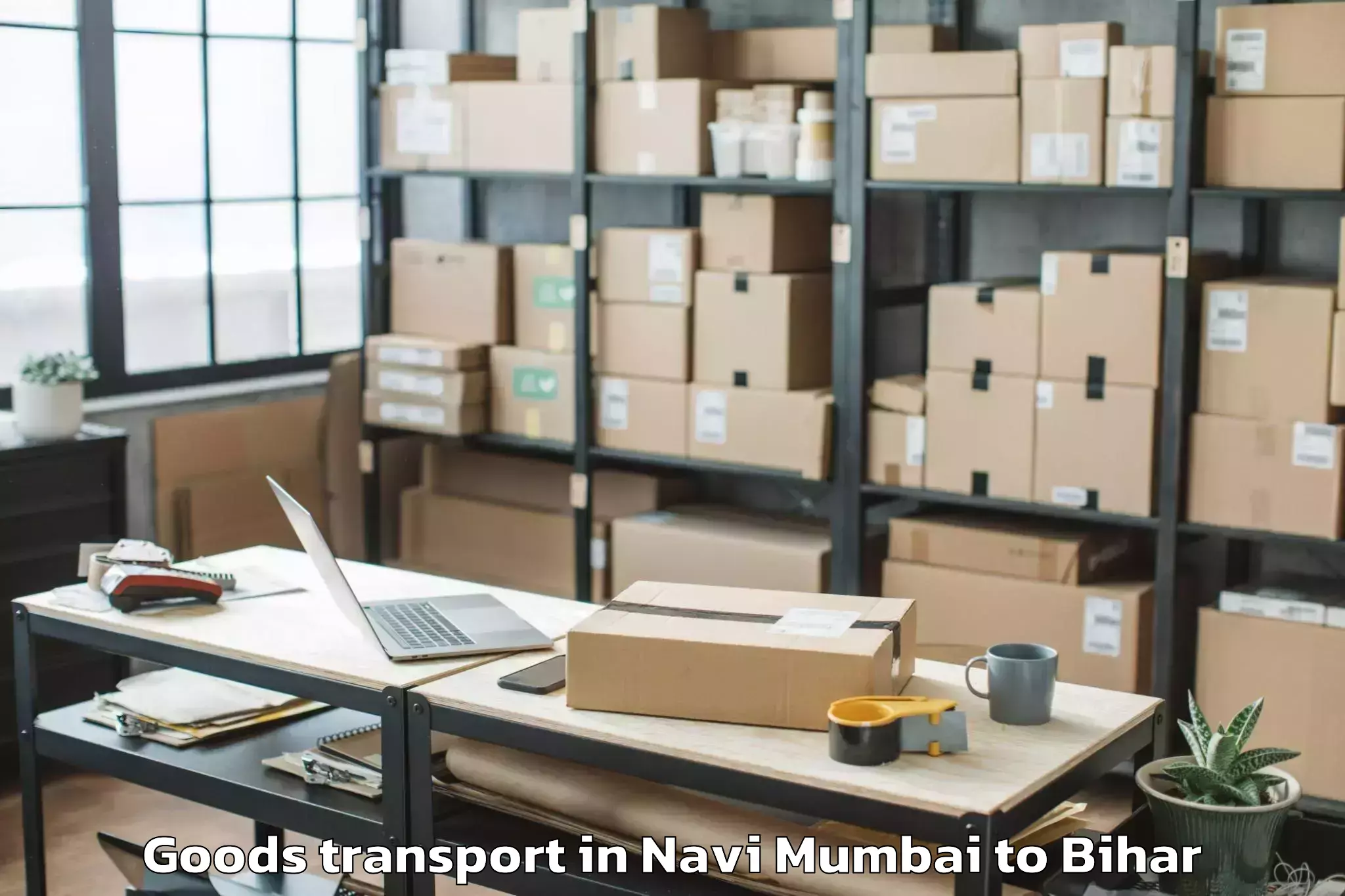 Book Navi Mumbai to Lalganj Vaishali Goods Transport Online